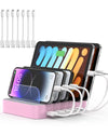 5 Port USB Charging Station for Multiple Devices Organizer Dock