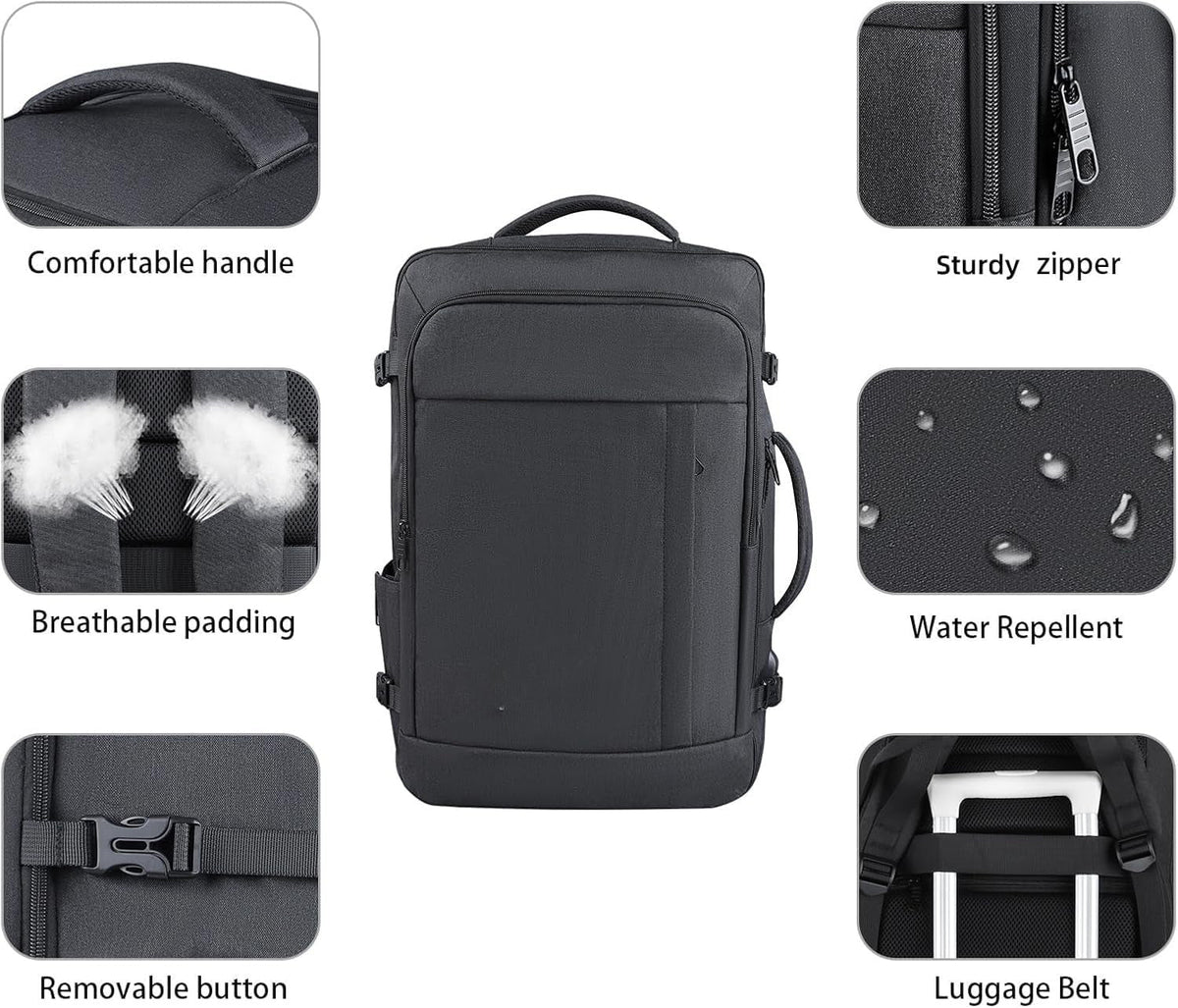 60L Carry On Backpack, Extra Large Travel Backpack for Men & Women
