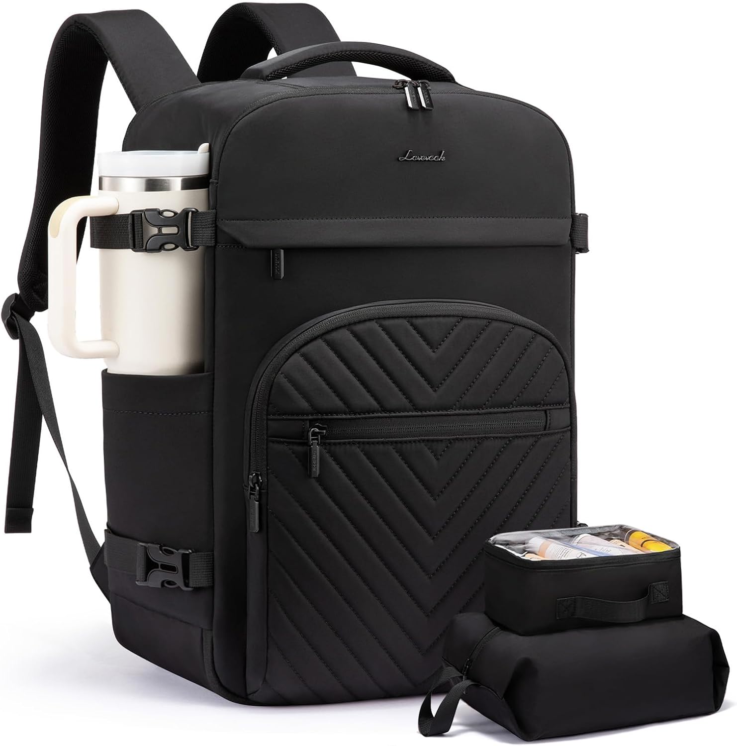50L-3Pcs Airline Approved Travel Backpack Waterproof Carry On Bag