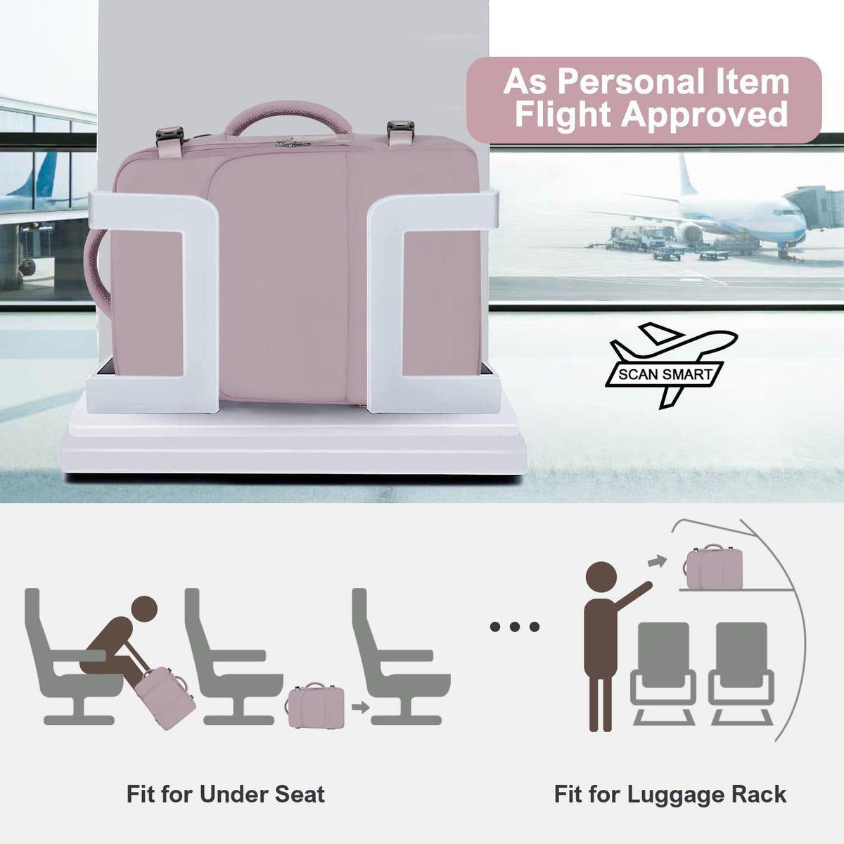 Sinaliy Travel Backpack, TSA Carry on Flight Approved Backpack