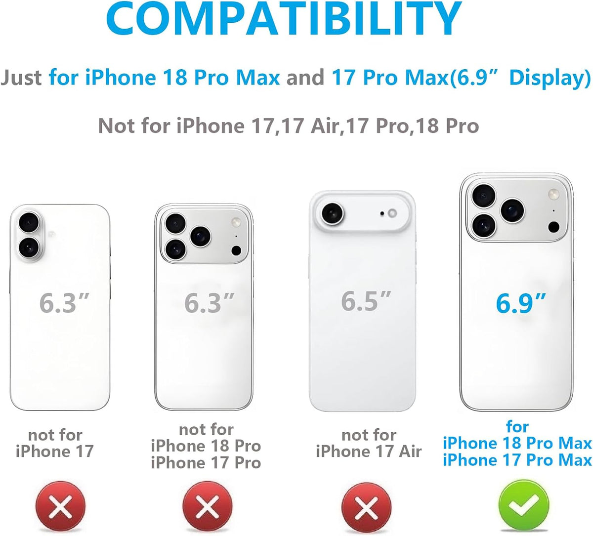 iPhone 18 Pro Max & 17 Pro Max Wallet Case with Card Holder