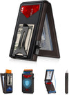 Slim RFID Wallet for Men with Pop-Up Card Holder & Money Clip | Minimalist Front Pocket Bifold