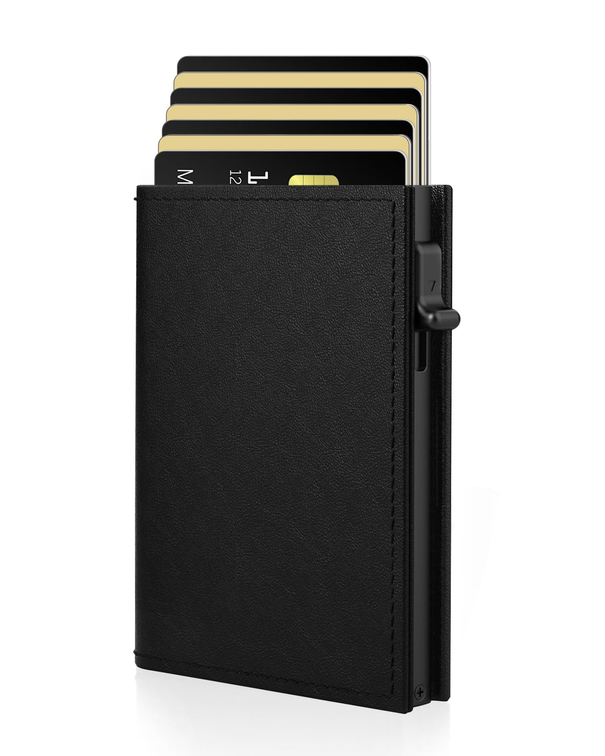 Men's & Women's Slim RFID Blocking Wallet with Pop Up Card Holder Aluminum Case