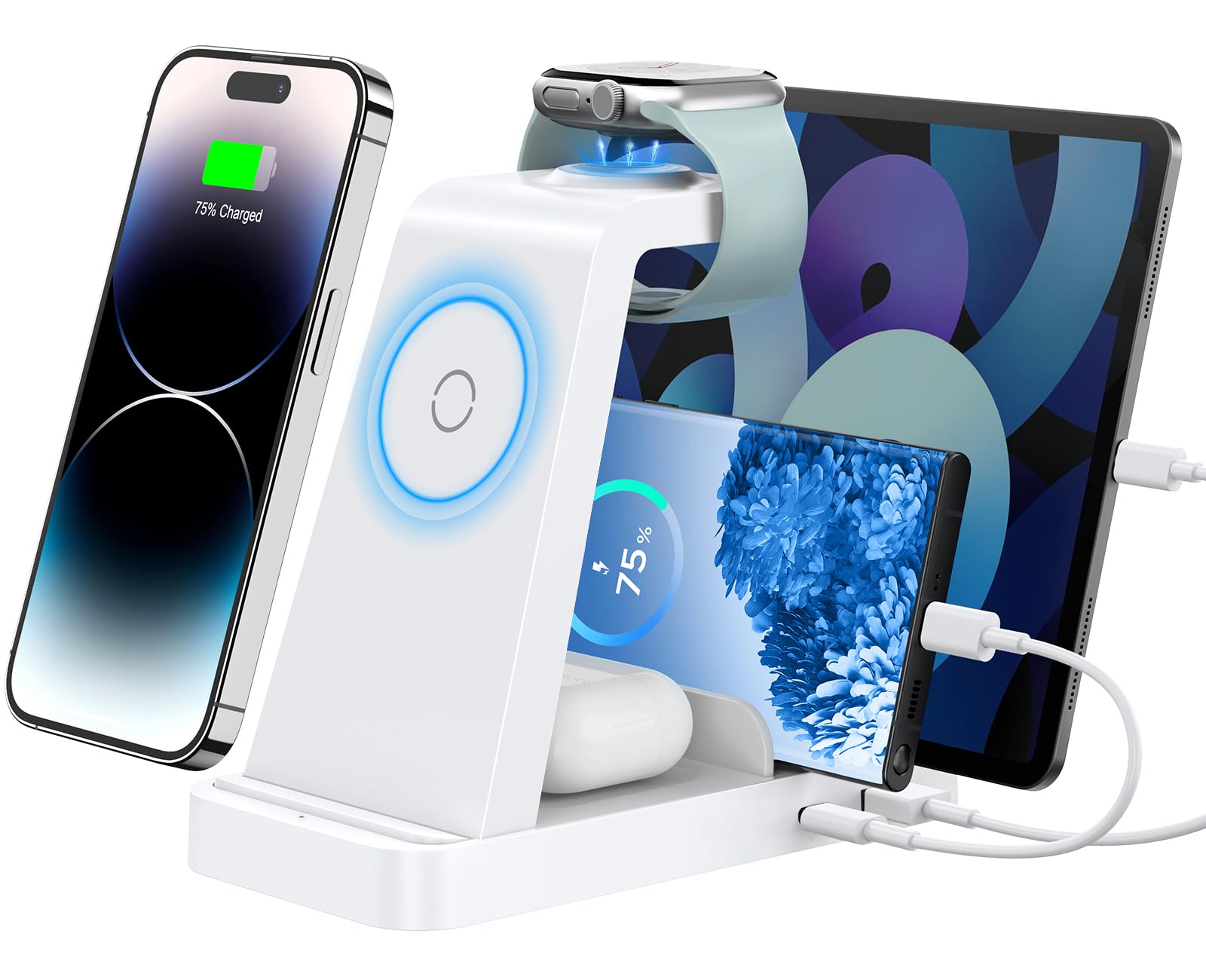 5-in-1 Wireless Charging Station for iPhone Apple Watch AirPods