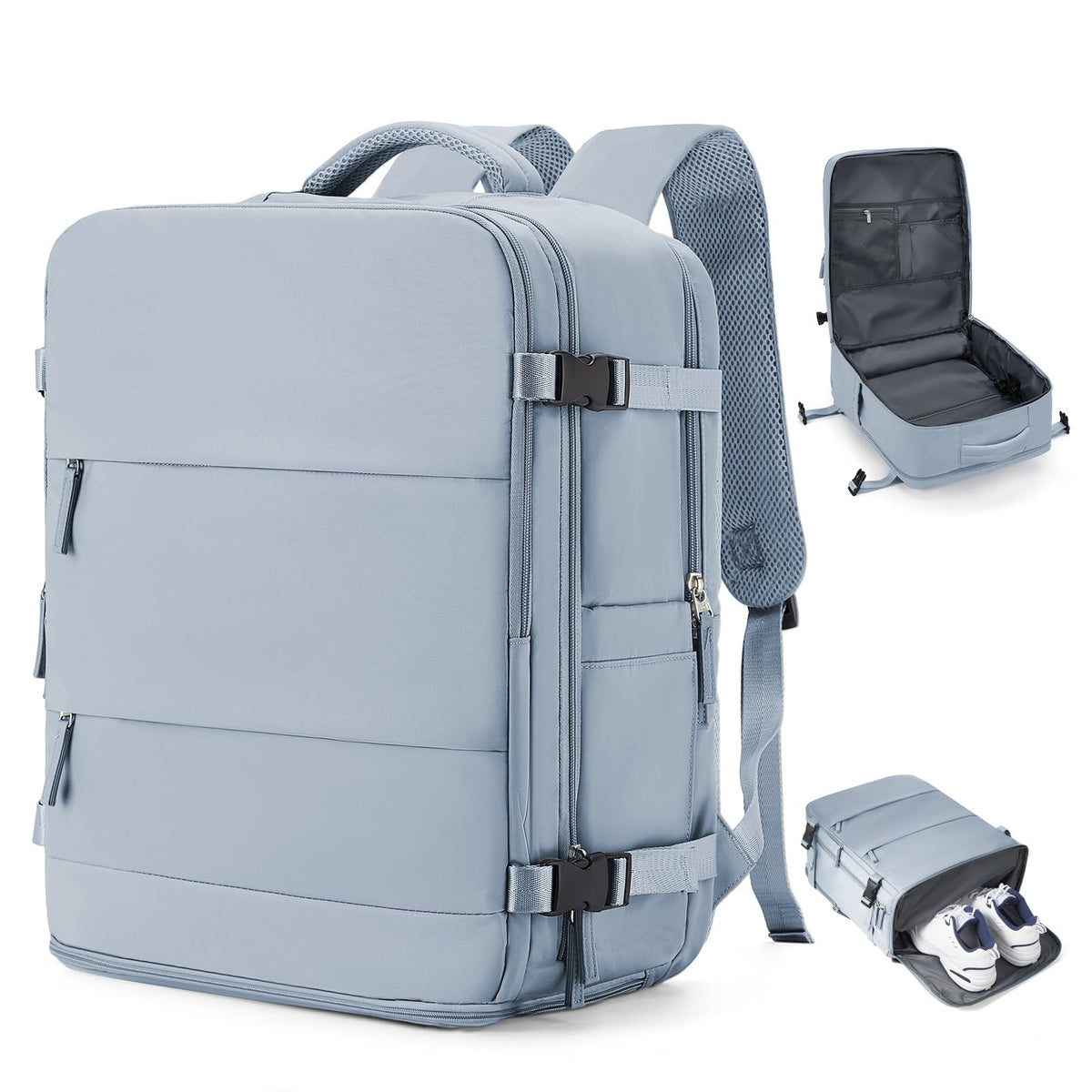 33L Travel Backpack with Laptop & Shoe Compartment, Carry On