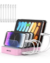 5 Port USB Charging Station for Multiple Devices Organizer Dock