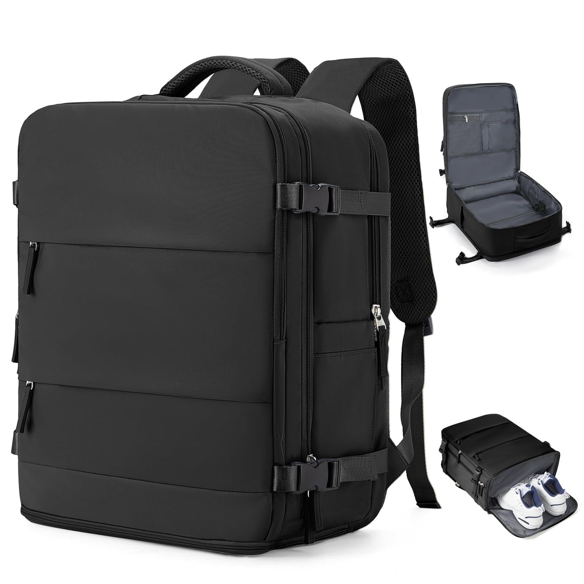 33L Travel Backpack with Laptop & Shoe Compartment, Carry On