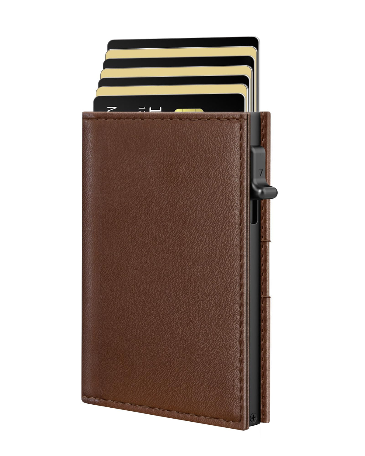 Men's & Women's Slim RFID Blocking Wallet with Pop Up Card Holder Aluminum Case