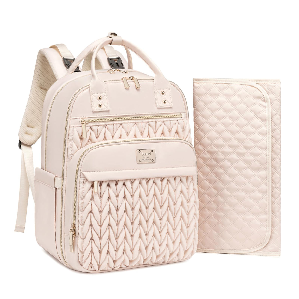 Diaper Bag Backpack – 30L Water-Resistant Baby Bag with Changing Pad & Stroller Straps