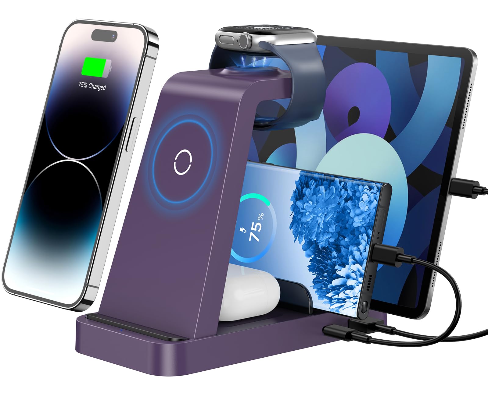5-in-1 Wireless Charging Station for iPhone Apple Watch AirPods