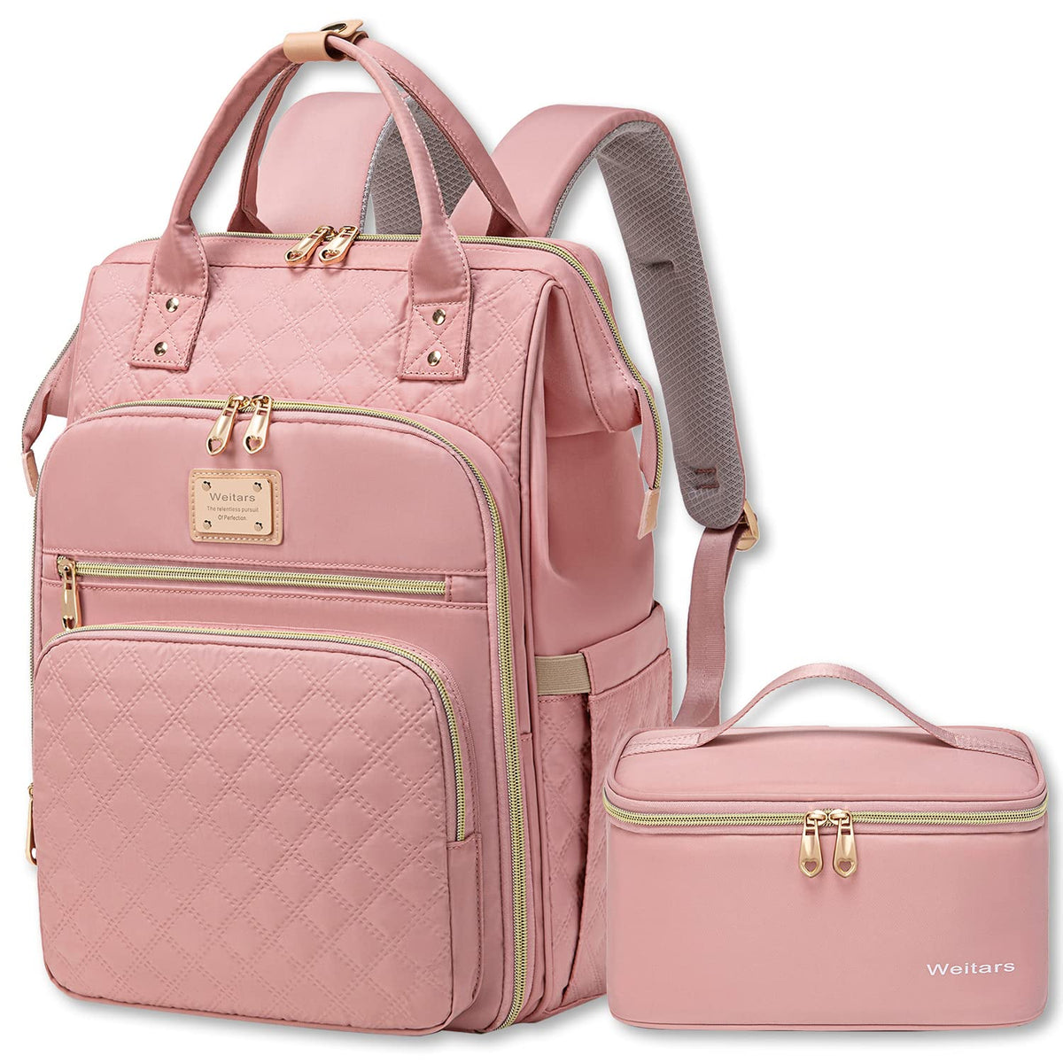 15.6 Inch Laptop Backpack for Women with Detachable Lunch Bag – Work & Travel