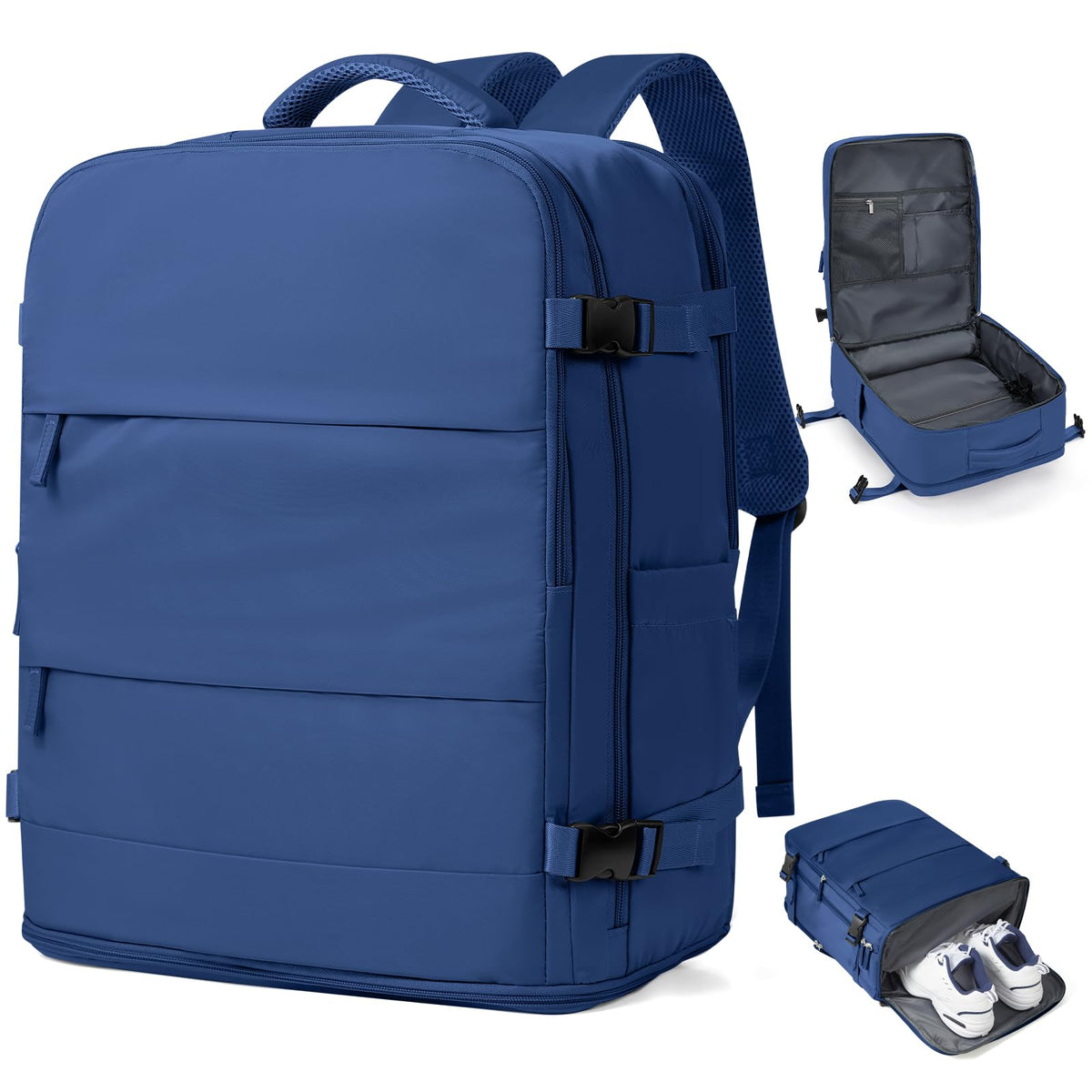33L Travel Backpack with Laptop & Shoe Compartment, Carry On