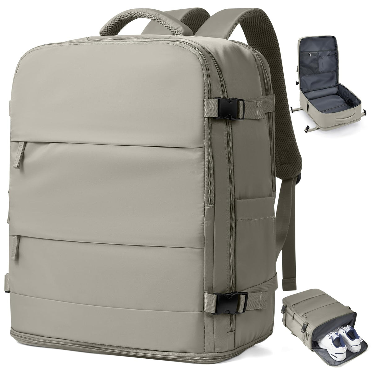 33L Travel Backpack with Laptop & Shoe Compartment, Carry On