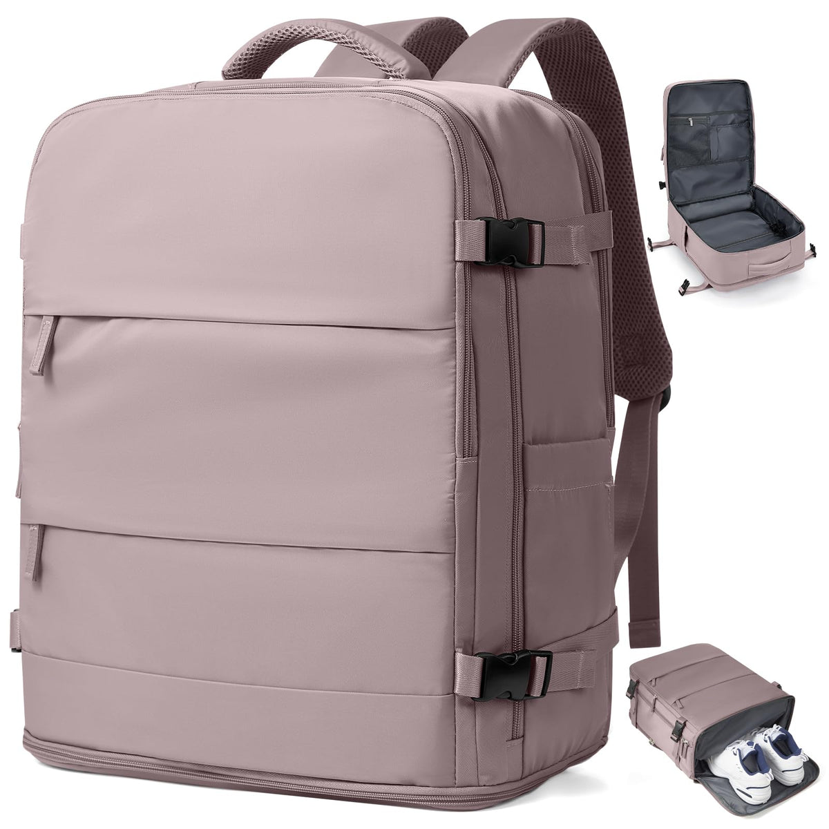 33L Travel Backpack with Laptop & Shoe Compartment, Carry On