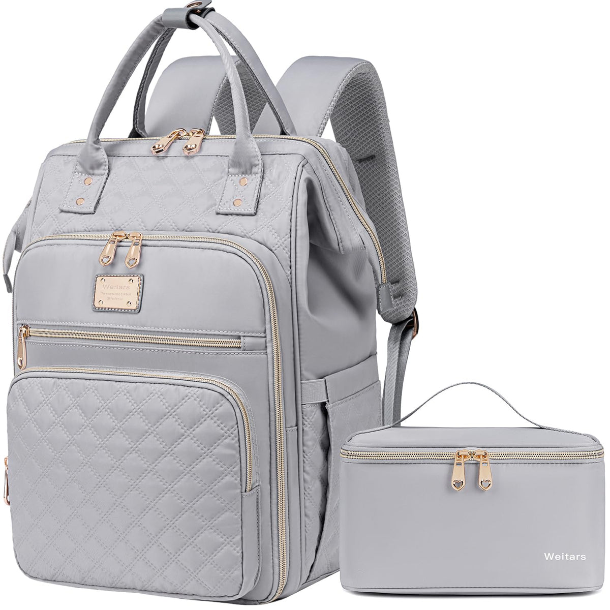 15.6 Inch Laptop Backpack for Women with Detachable Lunch Bag – Work & Travel
