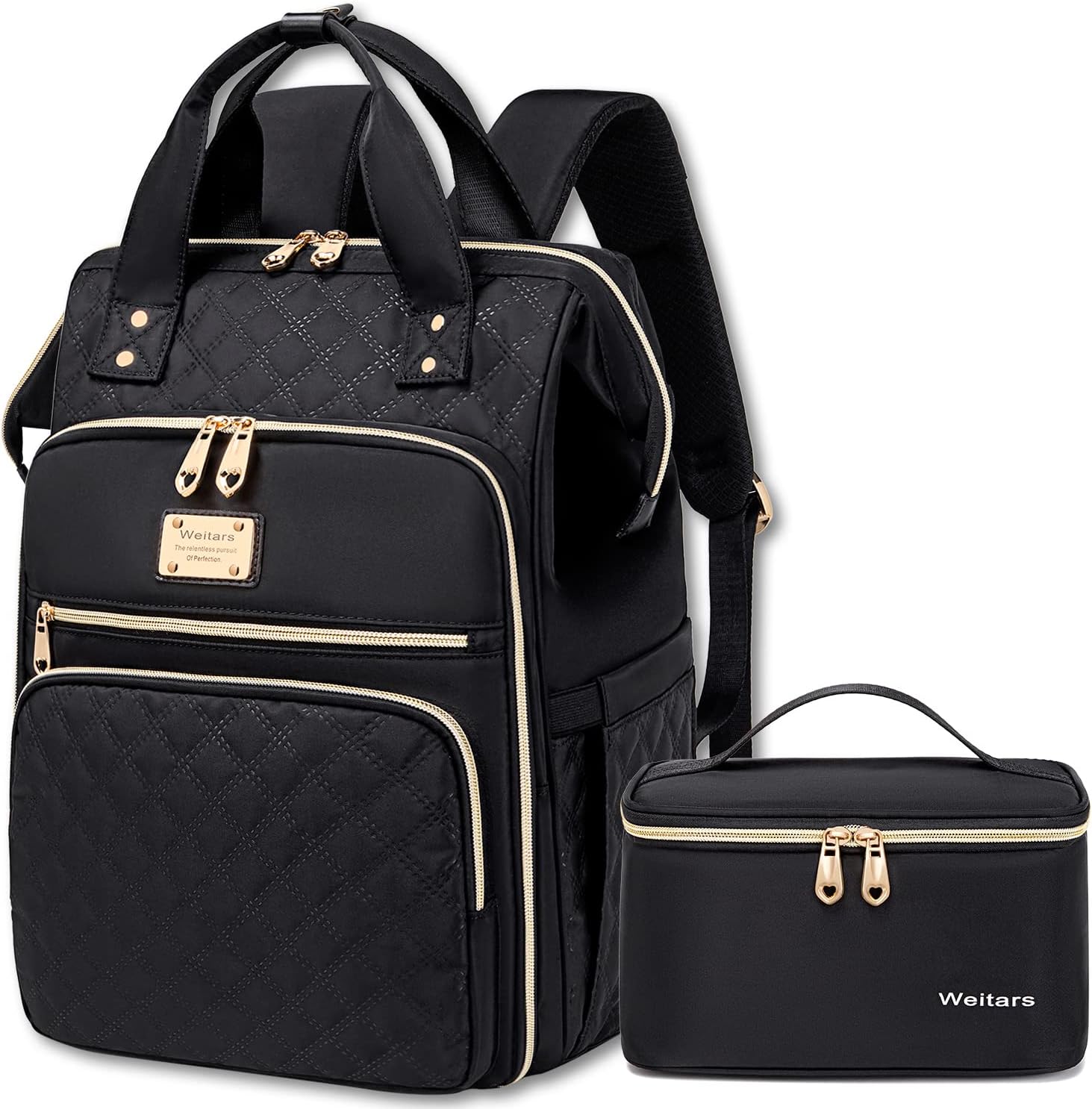 15.6 Inch Laptop Backpack for Women with Detachable Lunch Bag – Work & Travel