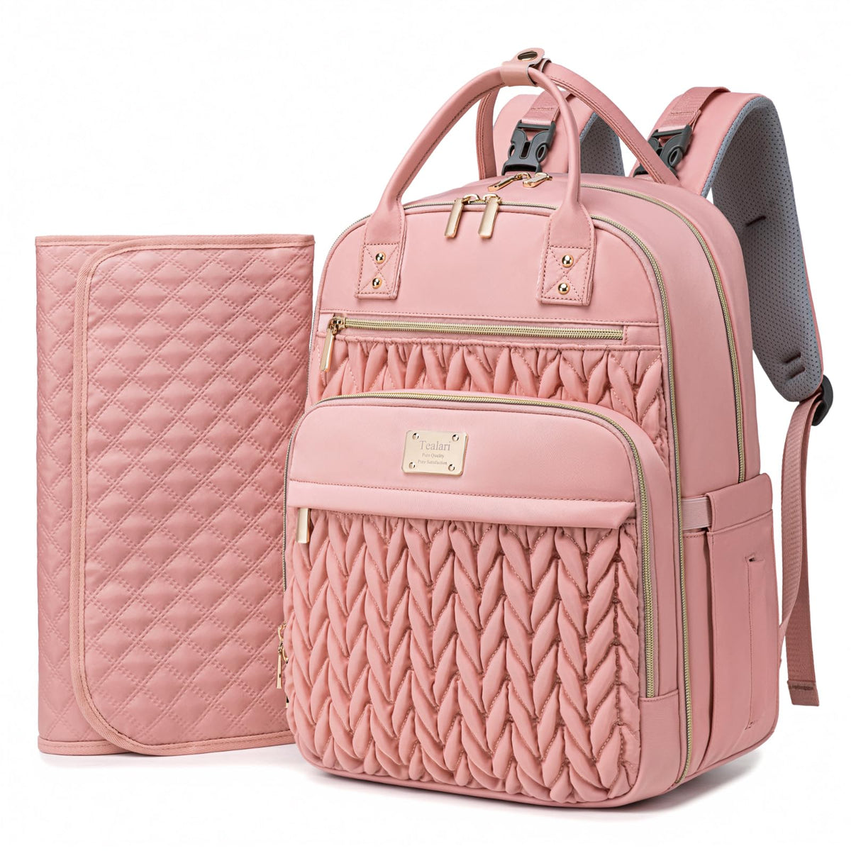 Diaper Bag Backpack – 30L Water-Resistant Baby Bag with Changing Pad & Stroller Straps