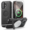 iPhone MagSafe Case with Kickstand & Tempered Glass Screen Protector