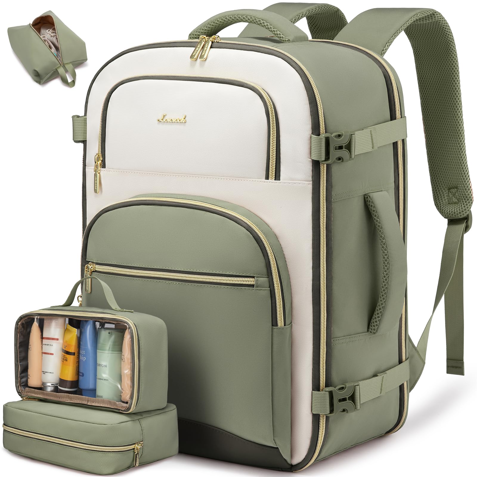 Women’s Travel Backpack with Packing Cubes – TSA Carry-On Bag