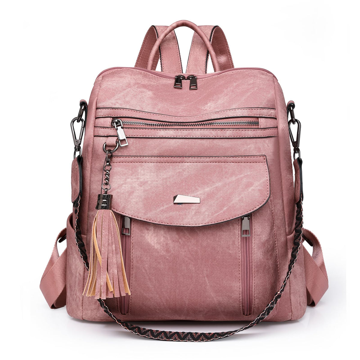 Backpack Purse for Women – Convertible Vegan Leather Shoulder Bag, Anti-Theft