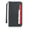 Family Leather Passport Wallet RFID Blocking Holder for 6 Passports