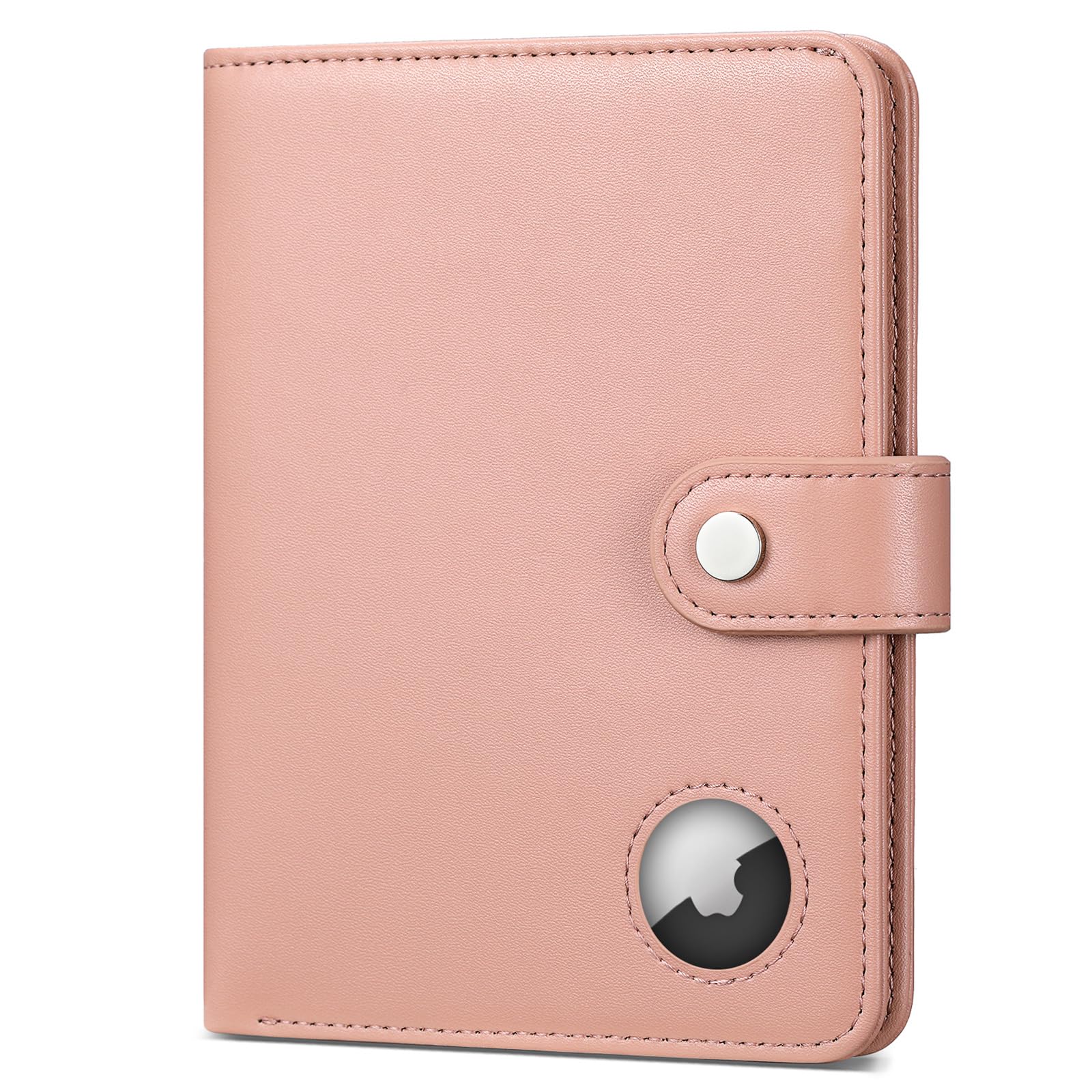 Passport Holder with AirTag RFID Blocking Travel Wallet Cover