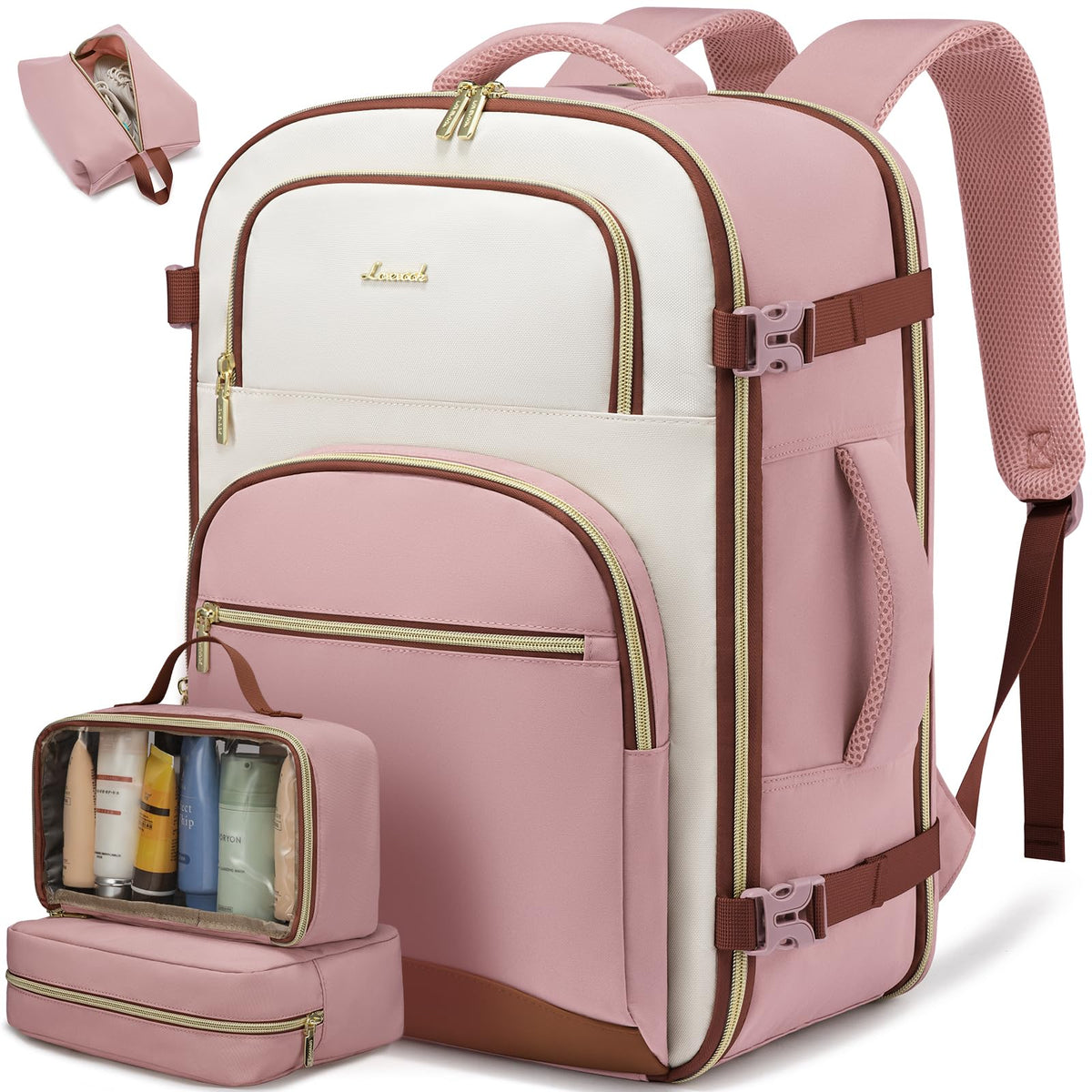Women’s Travel Backpack with Packing Cubes – TSA Carry-On Bag