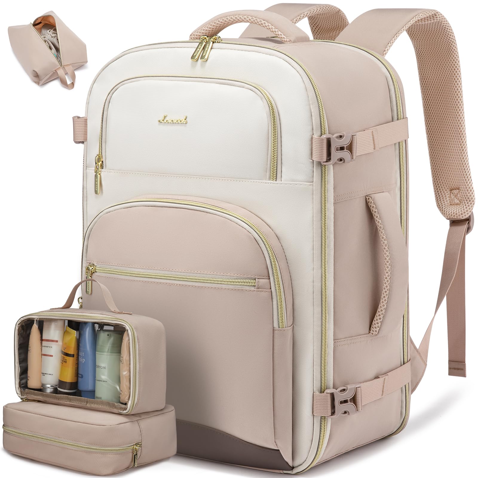 Women’s Travel Backpack with Packing Cubes – TSA Carry-On Bag
