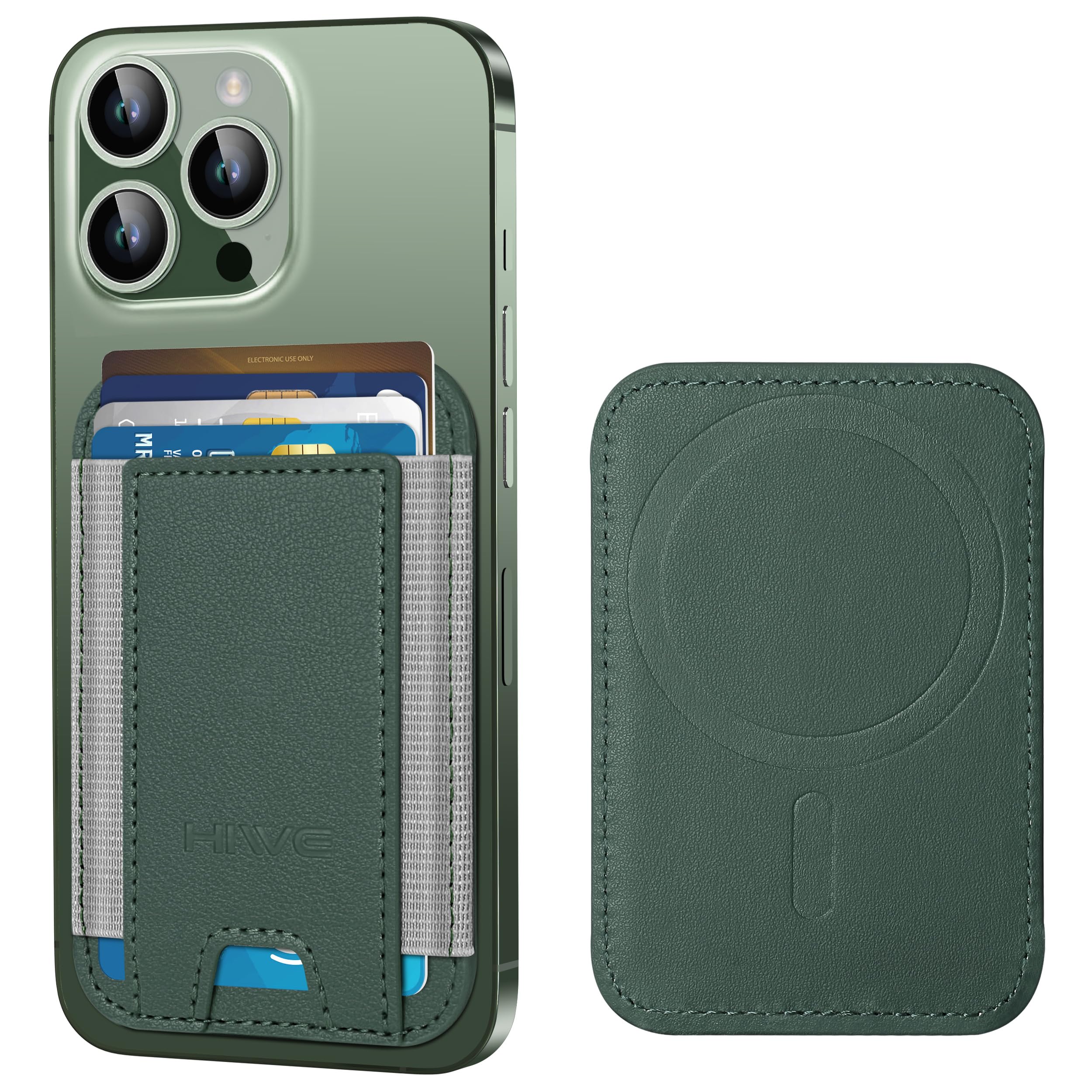 MagSafe Wallet with RFID Blocking – Slim Vegan Leather Card Holder