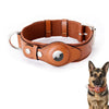 ABBY's AirTag Dog Collar – Leather Tracker Collar for Small to Large Dogs - Abbycart