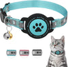 Air Tag Cat Collar Reflective Breakaway Safe Kitten GPS Holder