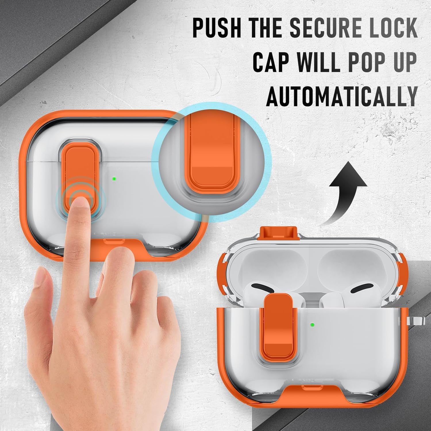 AirPods Pro 3 Case Shockproof Cover with Stand & Keychain