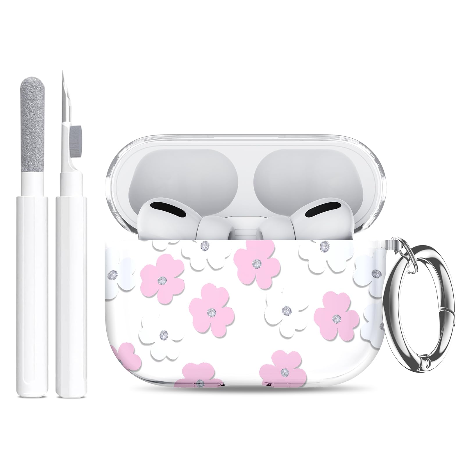 AirPods Pro 3 Case Shockproof Cover with Stand & Keychain