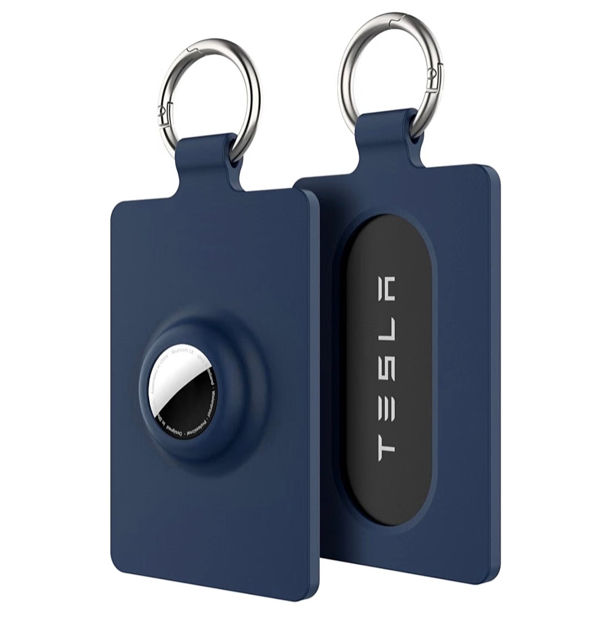 AirTag Card Holder for Tesla Key – Compatible with Model S/X/3/Y, Secure Key Fob Case with Extra Card Slot (AirTag Not Included)