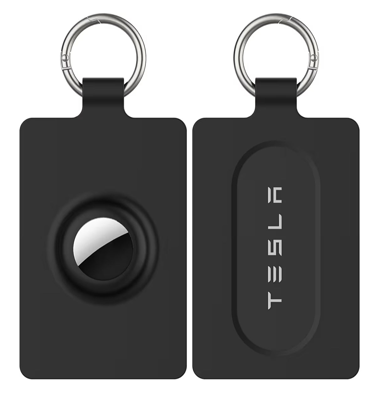 AirTag Card Holder for Tesla Key – Compatible with Model S/X/3/Y, Secure Key Fob Case with Extra Card Slot (AirTag Not Included)