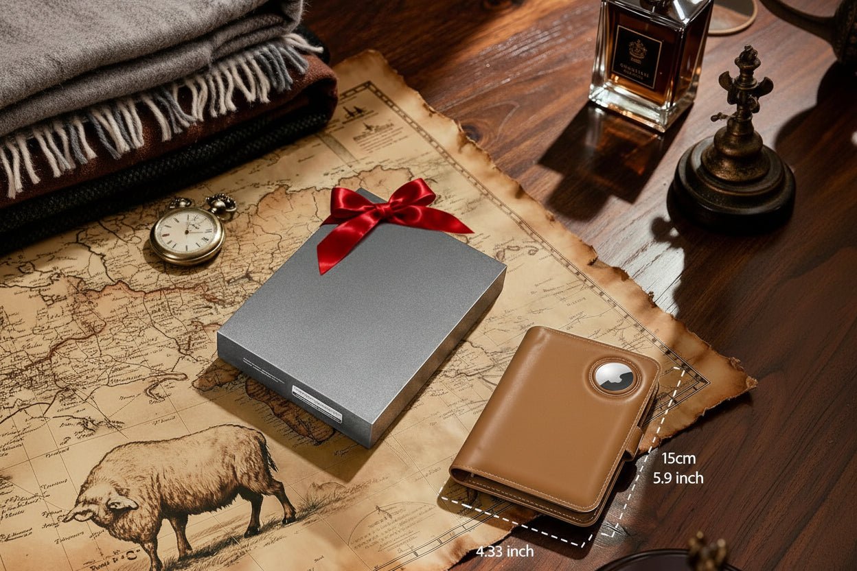 AirTag Passport Holder with RFID Blocking & Magnetic Card Case