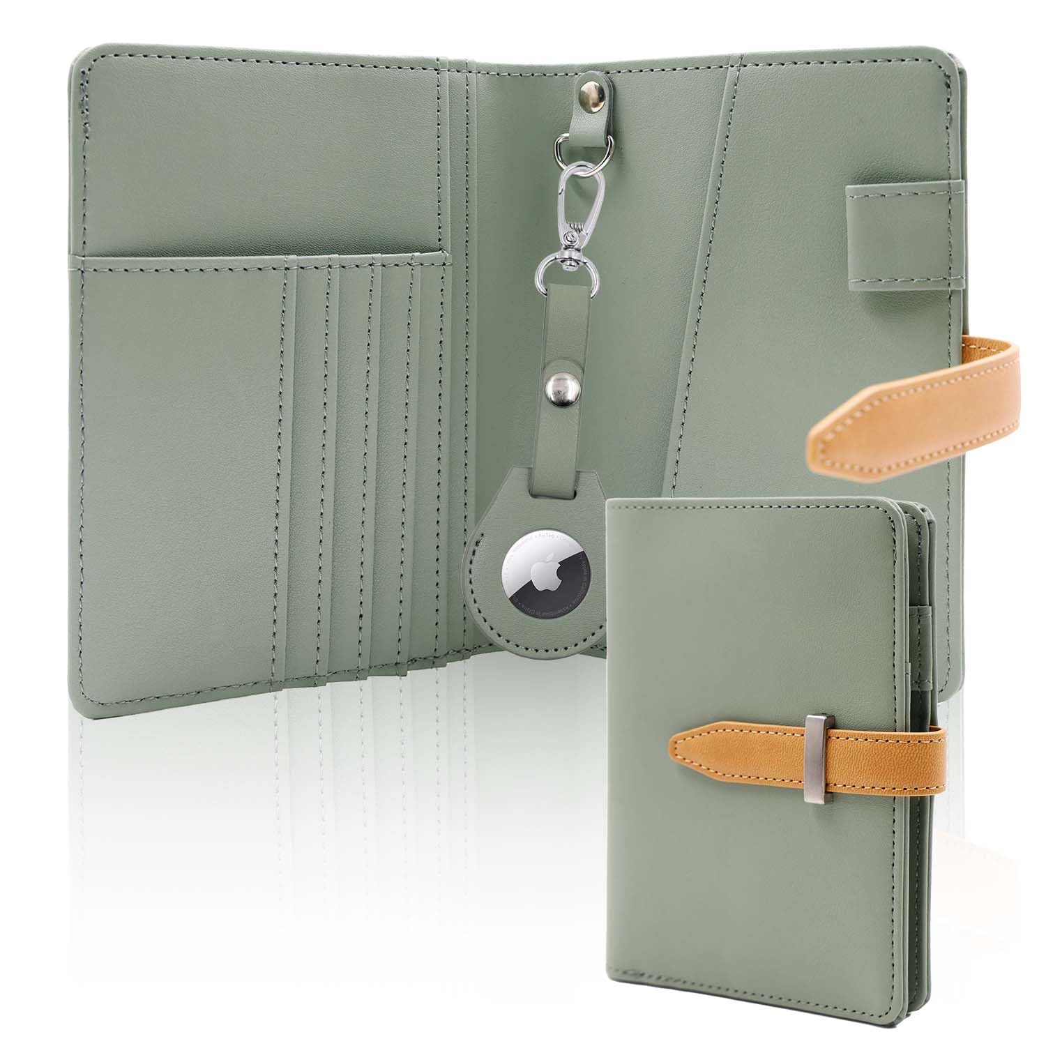 AirTag Passport Wallet – RFID Travel Organizer for Women & Men - Abbycart