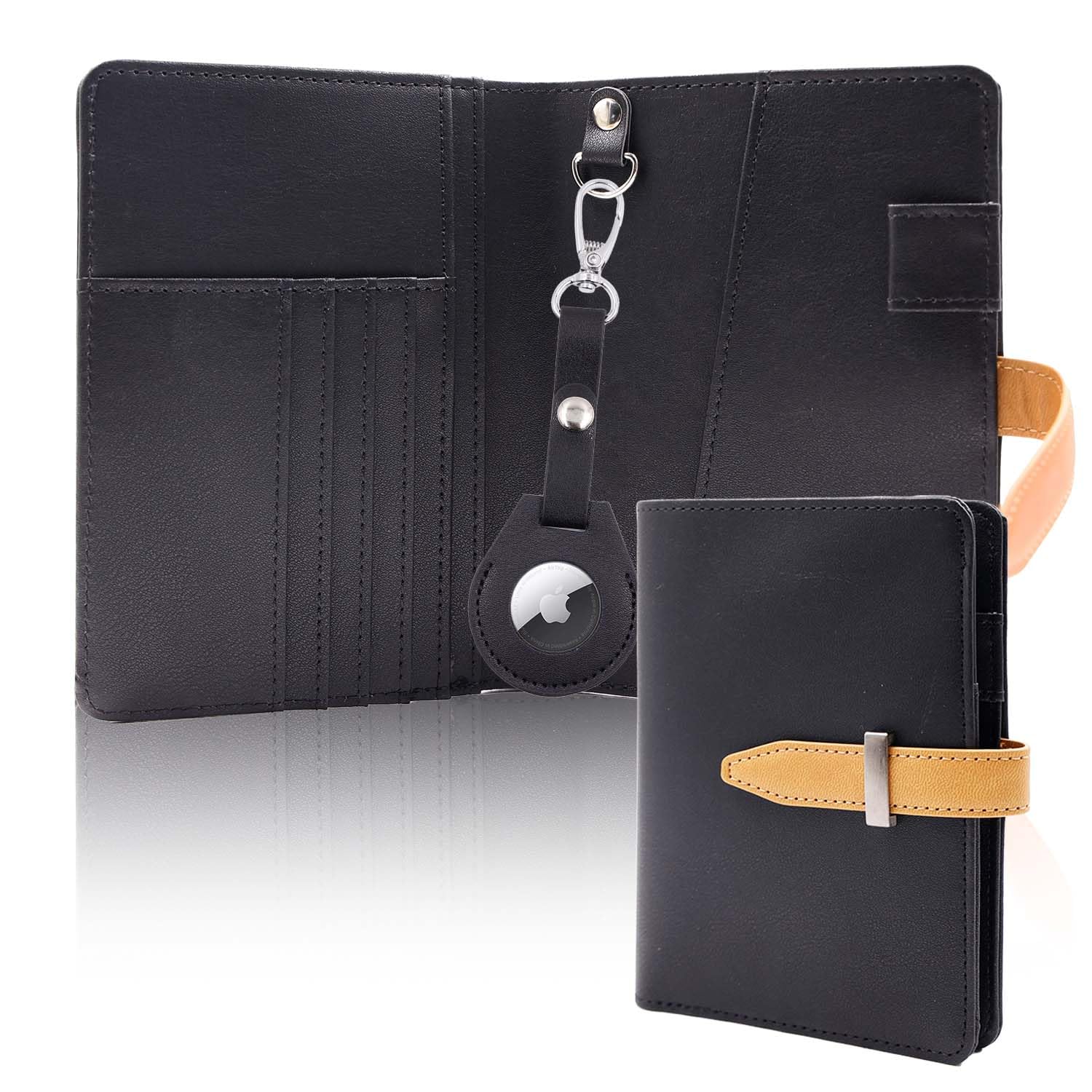 AirTag Passport Wallet – RFID Travel Organizer for Women & Men - Abbycart