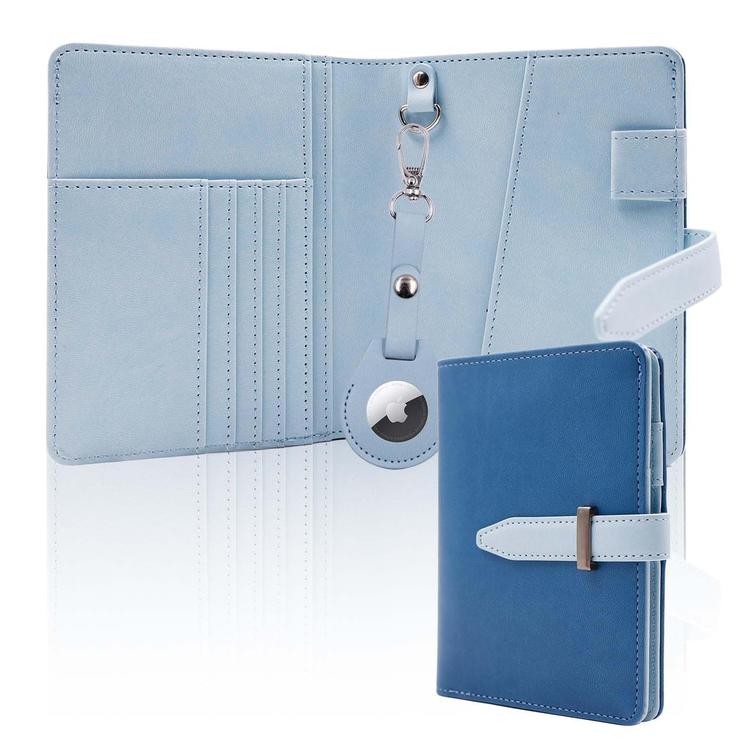 AirTag Passport Wallet – RFID Travel Organizer for Women & Men - Abbycart