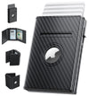 AirTag Wallet for Men – Slim Leather RFID Trifold Wallet - Abbycart