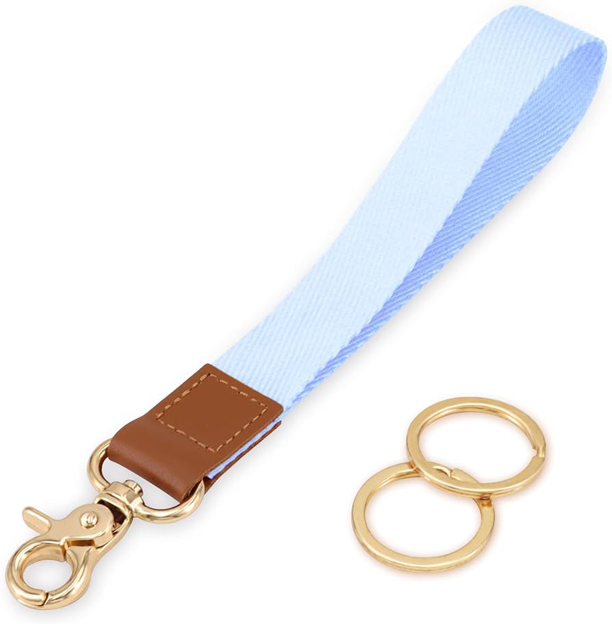 AirTag Wrist Strap Keychain Holder – Leather Tracker Case with Hand Strap for Keys, Phones, Wallets & More