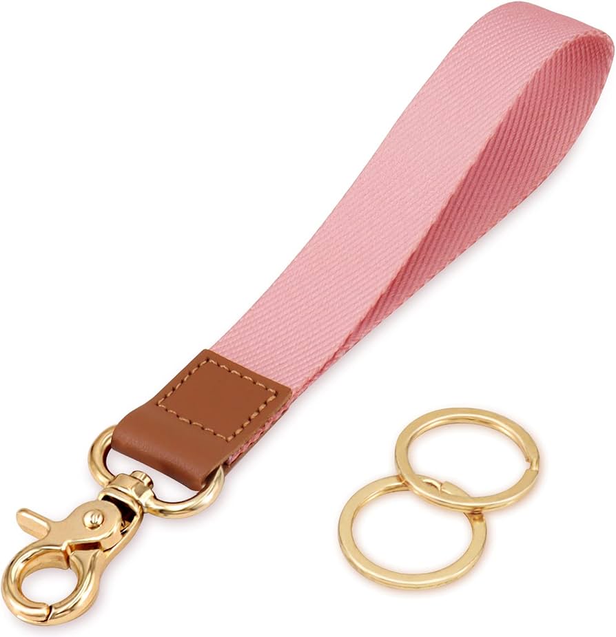 AirTag Wrist Strap Keychain Holder – Leather Tracker Case with Hand Strap for Keys, Phones, Wallets & More