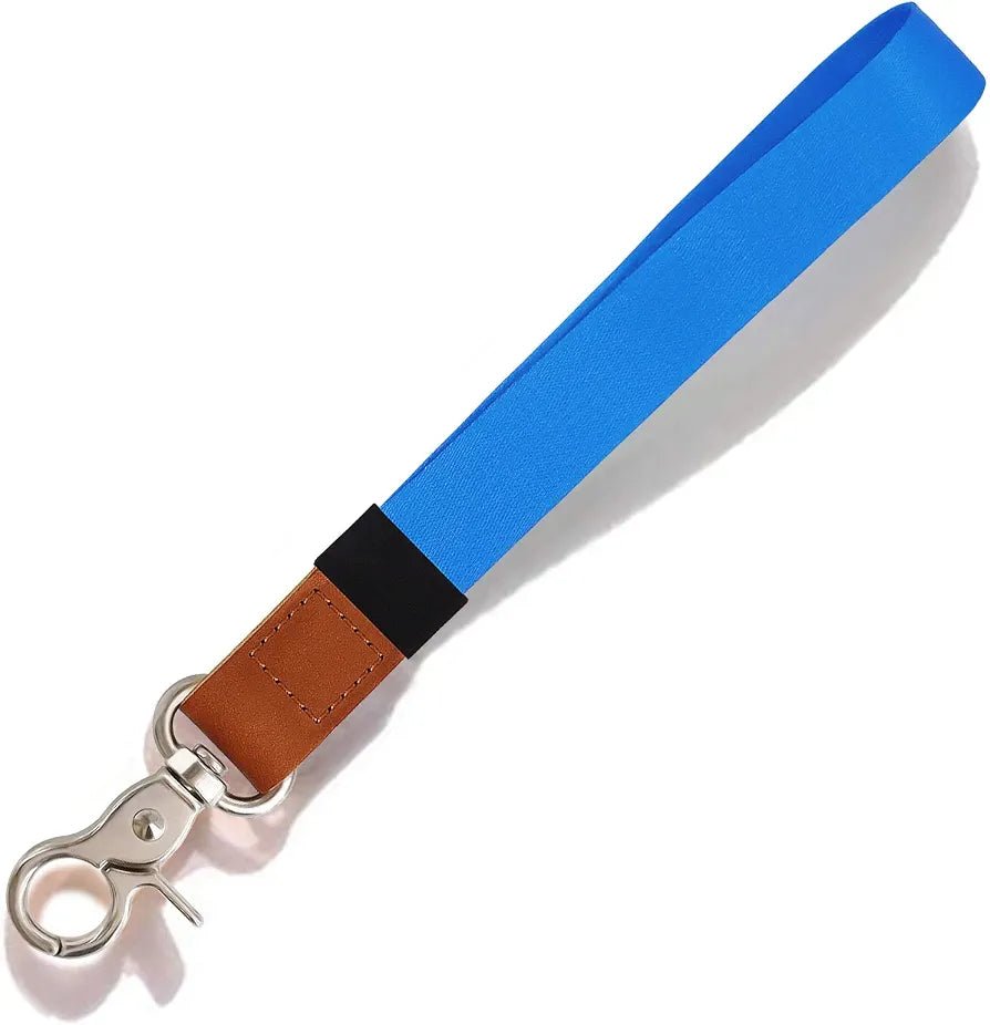 AirTag Wrist Strap Keychain Holder – Leather Tracker Case with Hand Strap for Keys, Phones, Wallets & More