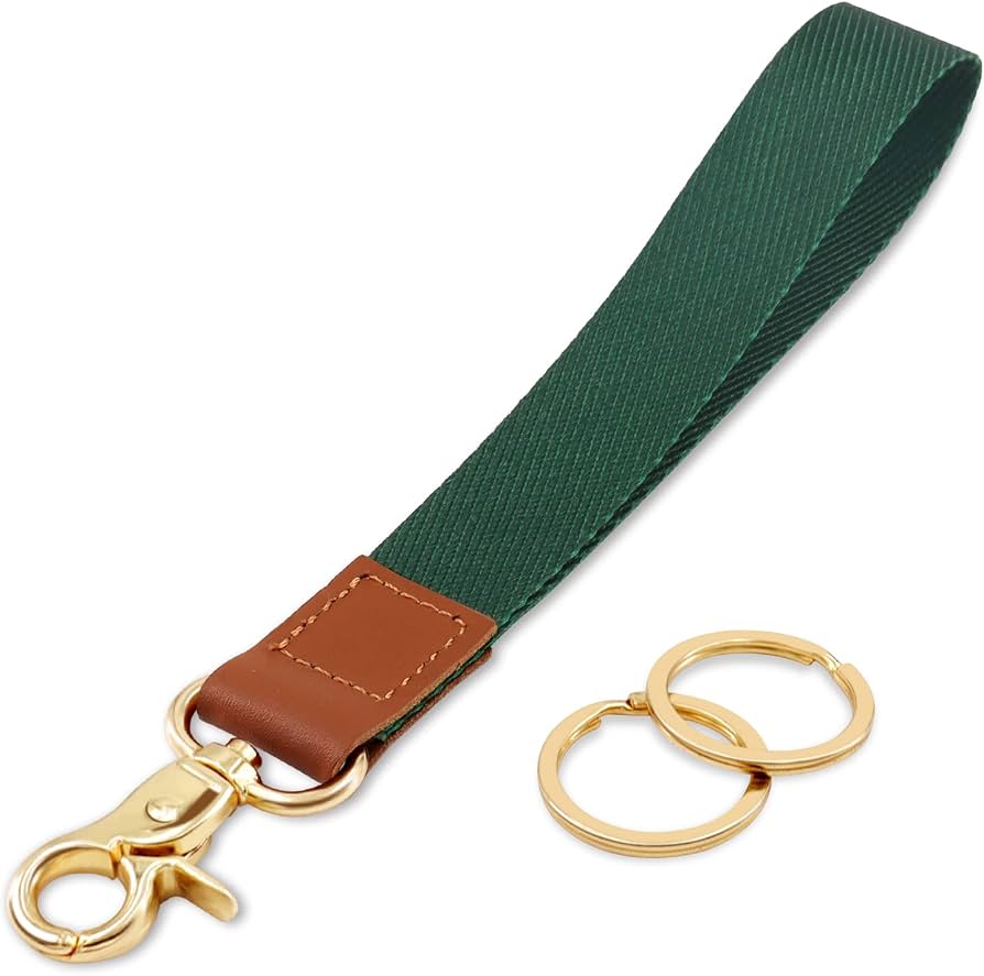 AirTag Wrist Strap Keychain Holder – Leather Tracker Case with Hand Strap for Keys, Phones, Wallets & More