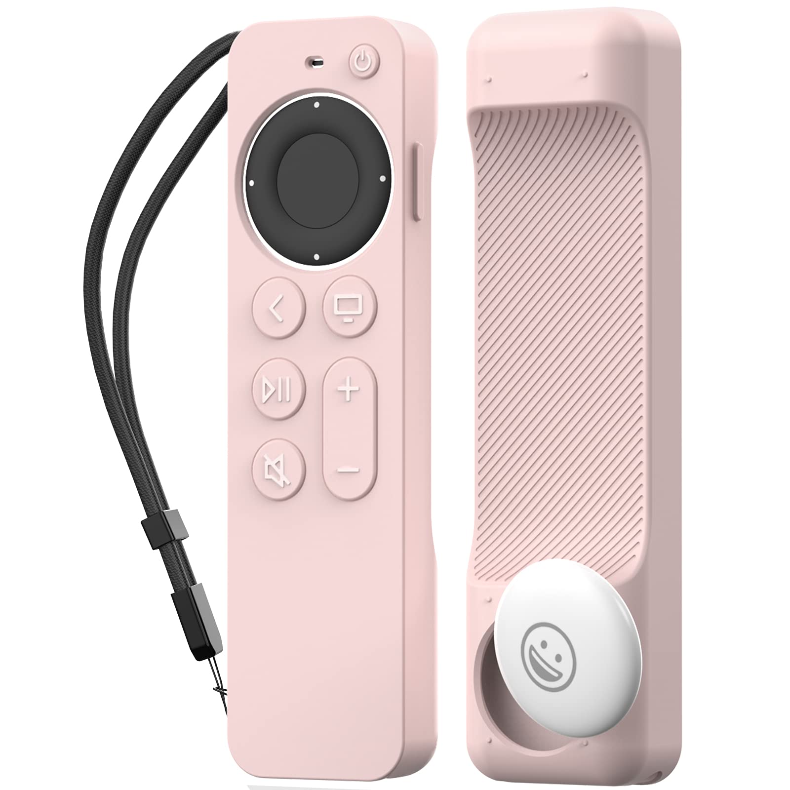 Apple TV 4K Siri Remote Silicone Case with AirTag Holder – Anti-Slip Shockproof Cover