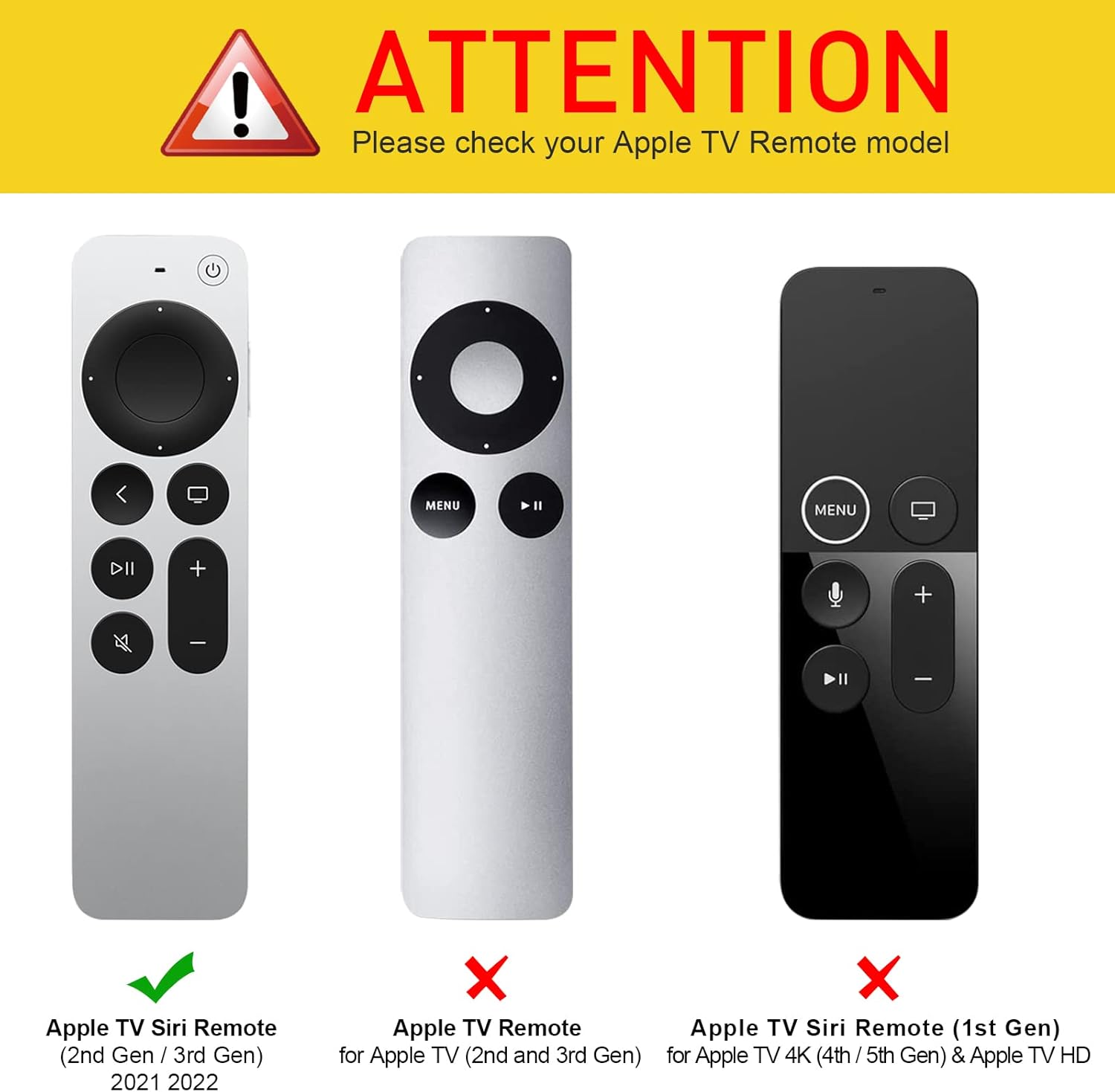 Fintie Protective Case for Apple TV Siri Remote 2021 2022 - Honey Comb Lightweight Anti Slip Shockproof Silicone Cover for Apple TV 4K / HD Siri Remote Controller (2nd Gen / 3rd Gen), Black