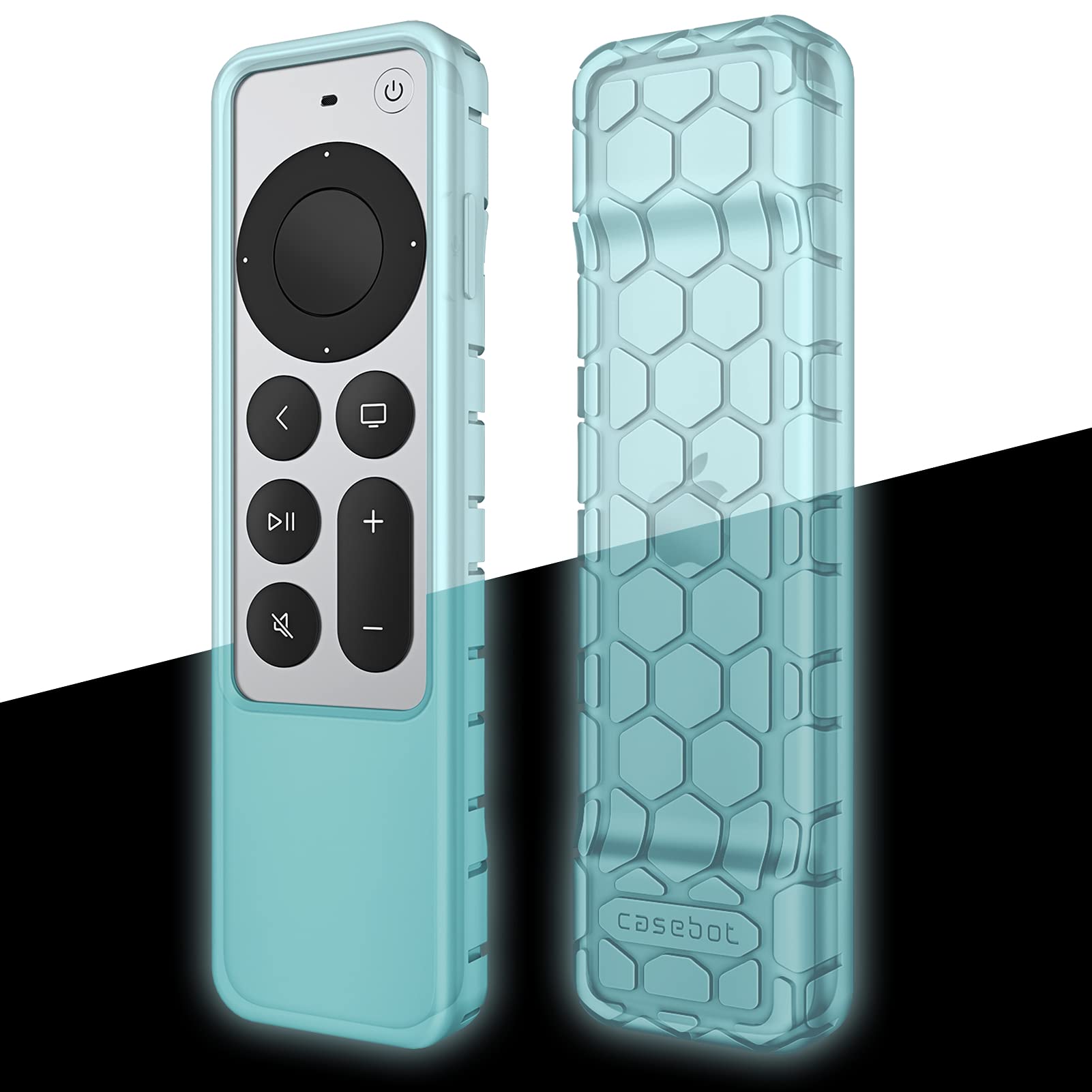 Apple TV Siri Remote Case 2021–2022 Anti-Slip Silicone Cover Black