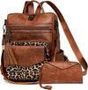 Backpack Purse for Women – Convertible Vegan Leather Shoulder Bag with Wristlet