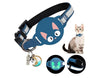 Cat Collar with Airtag Holder Reflective Adjustable Band