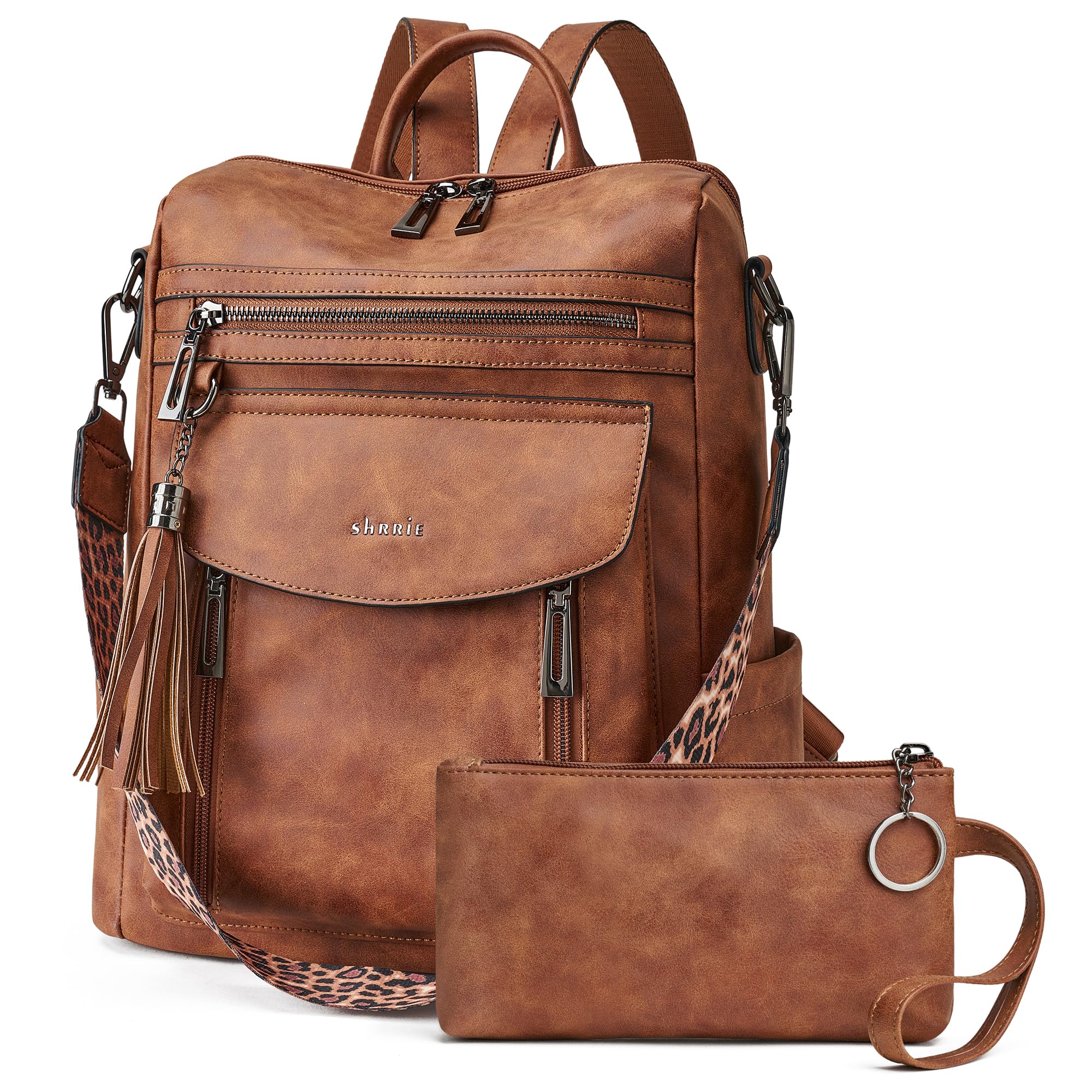 Fashion Leather Backpack Purse Women Travel Work Laptop Bag